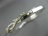 ESTATE WIDE 1.02CT DIAMOND 14K WHITE GOLD INFINITY SEMI ETERNITY BANGLE BRACELET