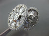 LARGE 3.61CT DIAMOND 18KT WHITE GOLD ROUND & BAGUETTE DOUBLE OVAL COCKTAIL RING