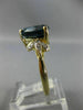 ESTATE LARGE 4.05CT DIAMOND & AAA BLUE TOPAZ 14KT YELLOW GOLD FILIGREE FUN RING