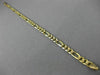 ESTATE LONG 14KT YELLOW GOLD CLASSIC SOLID ITALIAN FIGARO MEN'S BRACELET #19537