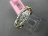 ESTATE WIDE .57CT ROUND & PRINCESS DIAMOND 18K WHITE & ROSE GOLD ETOILE FUN RING
