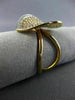 LARGE .92CT WHITE & PINK DIAMOND 18KT WHITE & ROSE GOLD 3D HEART INFINITY RING