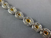 WIDE 8.79CT MULTI COLOR DIAMOND 18KT WHITE GOLD MULTI SHAPE HALO TENNIS BRACELET