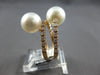 LARGE .33CT DIAMOND & AAA SOUTH SEA PEARL 18KT ROSE GOLD 3 ROW CRISS CROSS RING