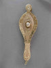 ANTIQUE .20CT OLD MINE DIAMOND 14KT Y GOLD FILIGREE LORGNETT OPERA GLASSES #2543
