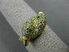 ESTATE WIDE 1.60CT DIAMOND & EMERALD 18K YELLOW GOLD CRISS CROSS BIRD RING 22075