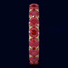 4.75CT AAA RUBY 14KT YELLOW GOLD 3D CLASSIC SHARED PRONG ETERNITY FUN LOVE RING