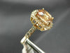 ESTATE LARGE 4.35CT DIAMOND & AAA MORGANITE 14K ROSE GOLD SQUARE ENGAGEMENT RING