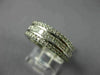 ESTATE WIDE 1.42CT DIAMOND 18KT WHITE GOLD 3D ROUND & PRINCESS ANNIVERSARY RING