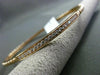 ESTATE .38CT ROUND DIAMOND 14KT ROSE GOLD 3D CLASSIC 3.5mm BANGLE BRACELET