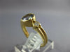 1.15CT DIAMOND & TANZANITE 14K YELLOW GOLD CLASSIC 3 STONE BEZEL ENGAGEMENT RING