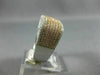 ESTATE LARGE 2.52CT DIAMOND 14KT WHITE & ROSE GOLD 3D FILIGREE ANNIVERSARY RING