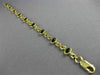 ESTATE LONG AAA CABOCHON BLACK ONYX 14KT YELLOW GOLD HANDCRAFTED BRACELET #22738