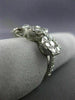 ESTATE LARGE 2.01CT DIAMOND 18K WHITE GOLD CLUSTER PAST PRESENT FUTURE LOVE RING