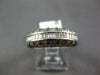 ESTATE 1.18CT DIAMOND 14KT WHITE GOLD CLASSIC ROUND & BAGUETTE ANNIVERSARY RING