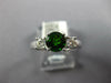 1.30CT DIAMOND & AAA RUSSALITE 14KT WHITE GOLD 3D ROUND 3 STONE ENGAGEMENT RING