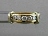 ESTATE .40CTW DIAMOND 14K WHITE YELLOW GOLD MENS WEDDING RING 6MM 6.75 #2155