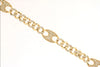 ESTATE 1CT DIAMOND 14KT YELLOW GOLD 3D CLASSIC OVAL CUBAN LINK TENNIS BRACELET