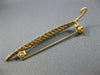 ESTATE 18KT YELLOW GOLD 3D CLASSIC HANDCRAFTED FILIGREE FLORAL LEAF BROOCH PIN
