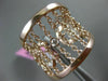 ESTATE WIDE .16CT DIAMOND 14KT ROSE GOLD DIAMOND BY THE YARD FLEXIBLE LOVE RING