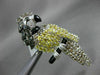 ESTATE EXTRA LARGE 2.50CT MULTI COLOR DIAMOND 18KT WHITE GOLD PARROT BROOCH PIN