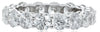 3.75CT DIAMOND 18KT WHITE GOLD 3D SHARED PRONG ETERNITY WEDDING ANNIVERSARY RING