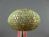 EXTRA LARGE 8.04CT DIAMOND 18KT YELLOW GOLD 3D DOME SHAPE PAVE ANNIVERSARY RING
