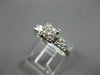 ANTIQUE .57CT OLD MINE DIAMOND PLATINIM FISHTAIL 5 STONE ENGAGEMENT RING #28024