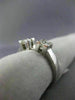 .65CT PRINCESS DIAMOND 14K WHITE GOLD 3D 3 STONE SEMI MOUNT ENGAGEMENT RING 1575