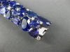 ESTATE MASSIVE 127.56CT DIAMOND & TANZANITE 18KT WHITE GOLD MULTI SHAPE BRACELET