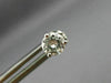 ESTATE .78CT DIAMOND 14K WHITE GOLD CLASSIC 3 PRONG MARTINI STUD EARRINGS #26372