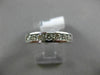 ESTATE .72CT DIAMOND 14KT WHITE GOLD 3D 7 STONE CHANNEL WEDDING ANNIVERSARY RING