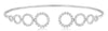.75CT DIAMOND 14KT WHITE GOLD 3D CIRCLE OF LIFE JOURNEY FLEXIBLE BANGLE BRACELET