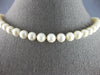 ESTATE AAA SOUTH SEA PEARL 14KT YELLOW GOLD CLASSIC 7MM FILIGREE NECKLACE #27745