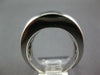 ESTATE EXTRA LARGE 2.86CT WHITE & BLUE DIAMOND 14KT WHITE GOLD 3D PAVE FUN RING