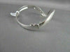 ANTIQUE 5.25CTW WIDE 14KT WHITE GOLD WAVY DIAMOND BANGLE BRACELET AMAZING!!!!!!