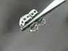ESTATE LARGE .55CT PRINCESS SQAURE DIAMOND 14KT WHITE GOLD STUD EARRINGS #220