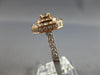 LARGE 1.6CT DIMAOND 14KT WHITE & ROSE GOLD ROUND & BAGUETTE HALO ENGAGEMENT RING