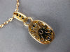 ESTATE 1.44CT DIAMOND 18KT ROSE GOLD 3D OVAL CLUSTER CLASSIC LOVE PENDANT
