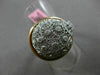 ESTATE .46CT DIAMOND 18K WHITE & ROSE GOLD 3D ETOILE OPEN FILIGREE CIRCULAR RING