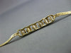 ESTATE 14KT YELLOW GOLD 3D SIX STONE FUN BRACELET