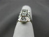 ANTIQUE WIDE .62 OLD MINE DIAMOND 14K WHITE GOLD 3D 3 STONE FILIGREE RING #22447