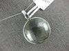 LARGE 16.26CT DIAMOND & AAA GREEN AMETHYST 14K WHITE GOLD ROUND FLOATING PENDANT