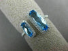 ESTATE LARGE 2.34CT DIAMOND & AAA BLUE TOPAZ 14K WHITE GOLD DOUBLE HALO FUN RING