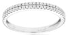 ESTATE .22CT DIAMOND 14KT WHITE GOLD 3D SEMI ETERNITY WEDDING ANNIVERSARY RING