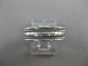 ESTATE WIDE 14KT WHITE GOLD TRIPLE ROPE WEDDING ANNIVERSARY RING 6mm #23159
