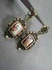 ANTIQUE HANGING VICTORIAN ENAMEL PEARLS 14KT YELLOW GOLD EARRINGS ONE OF A KIND!