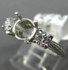 .42CT DIAMOND 14KT WHITE GOLD 3D FILIGREE HEART SEMI MOUNT ENGAGEMENT RING #1024
