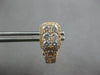 1.42CT DIAMOND 18K ROSE GOLD ROUND CLUSTER RECTANGULAR UMBRELLA HANGING EARRINGS