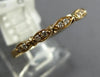.09CT DIAMOND 14KT YELLOW GOLD 3D 2MM MARQUISE SHAPE FILIGREE ANNIVERSARY RING